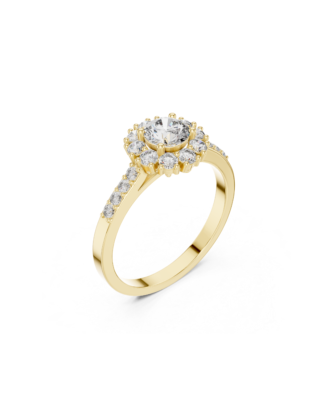 Round Shape Lab Grown Diamond Ring
