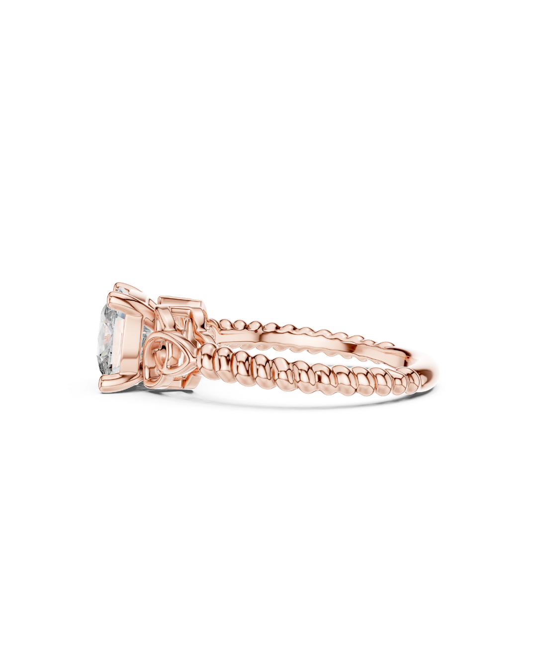 Cushain Shape Lab Grown Diamond Ring