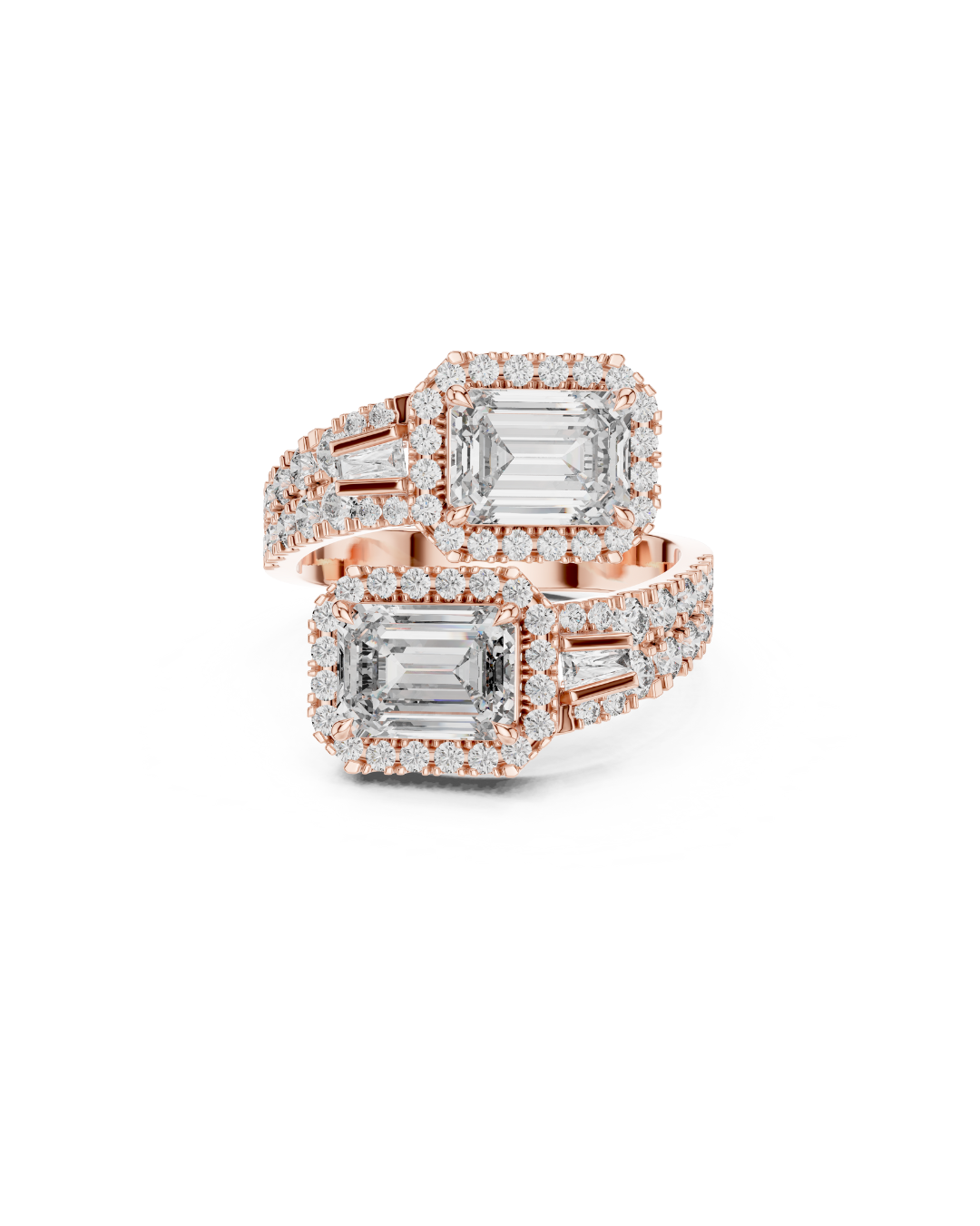 Emerald Shape Lab Grown Diamond Ring