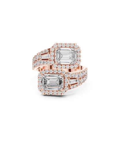 Emerald Shape Lab Grown Diamond Ring