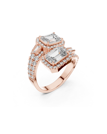 Emerald Shape Lab Grown Diamond Ring