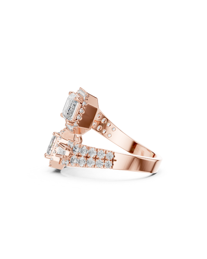 Emerald Shape Lab Grown Diamond Ring