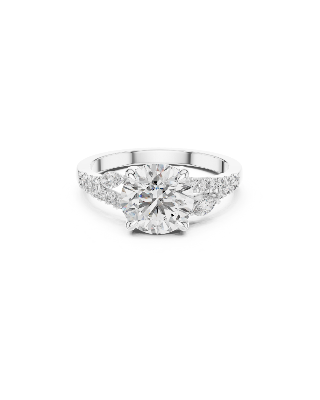 Round Shape Lab Grown Diamond Ring
