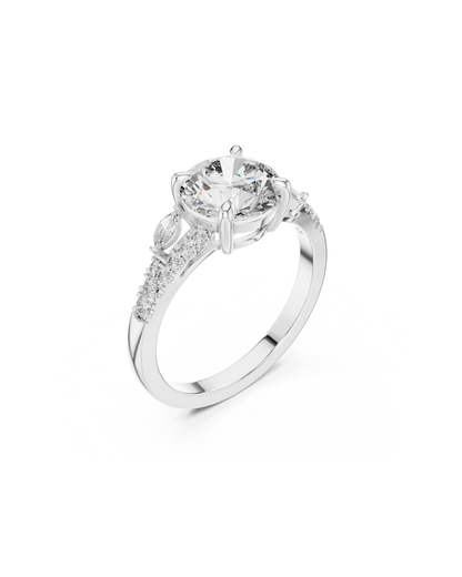Round Shape Lab Grown Diamond Ring
