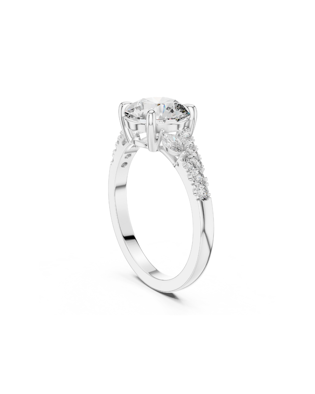 Round Shape Lab Grown Diamond Ring