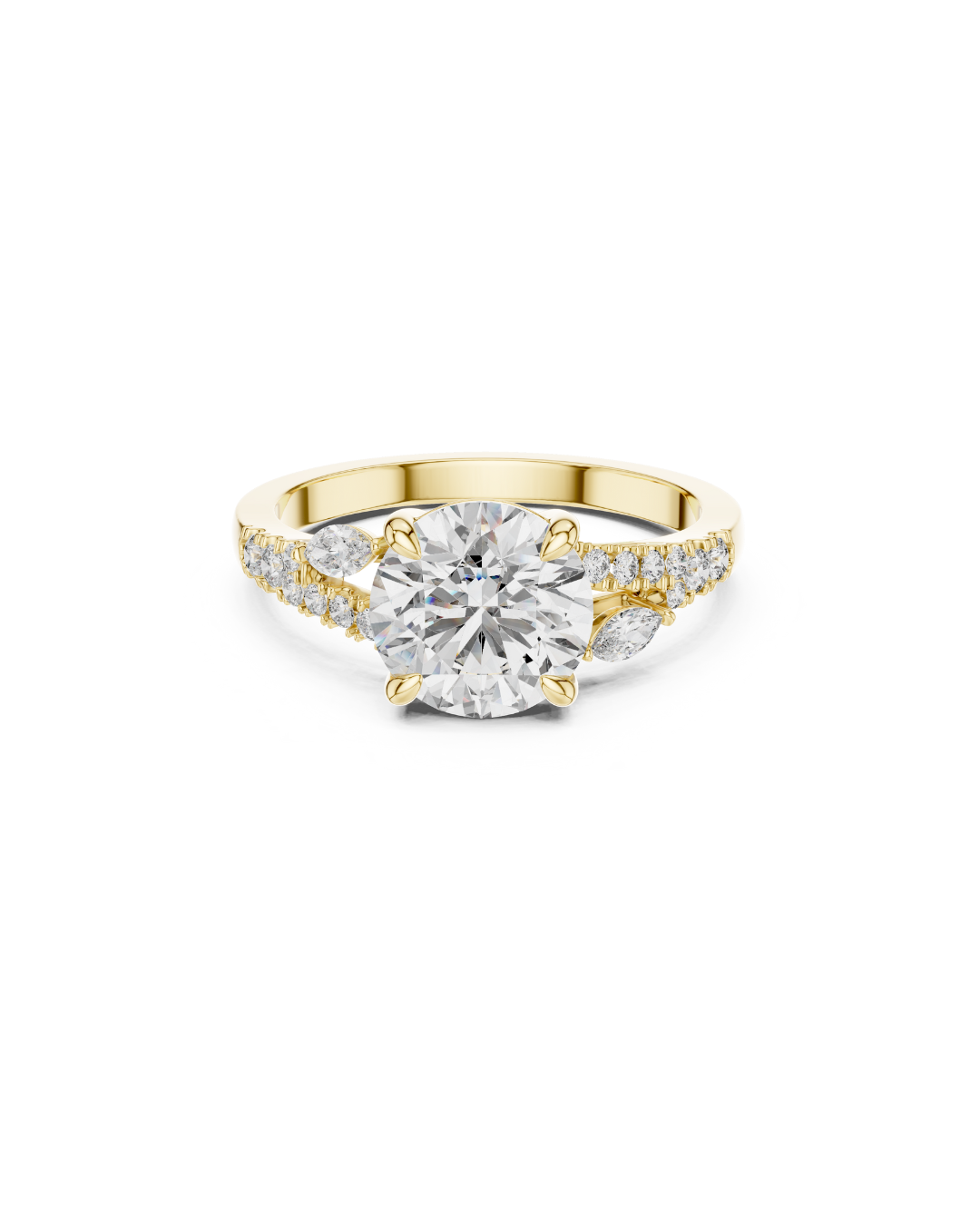 Round Shape Lab Grown Diamond Ring