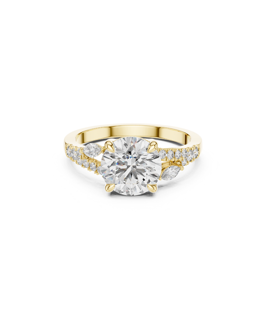 Round Shape Lab Grown Diamond Ring