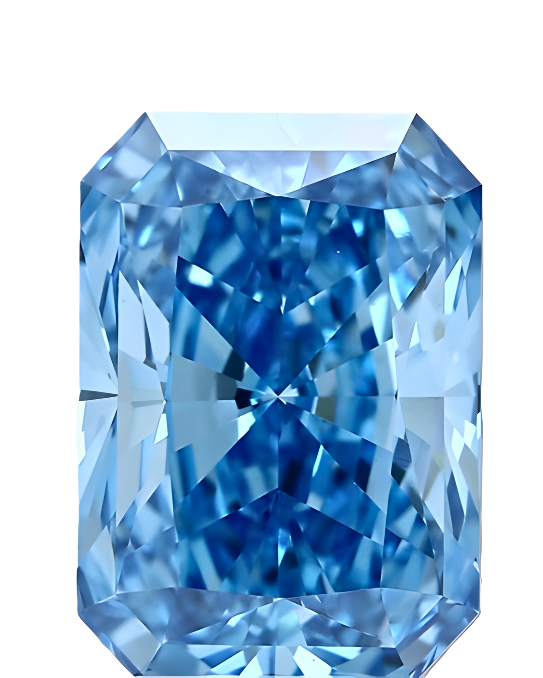 5.02 Carat Blue VS1 Radiant Lab Diamond