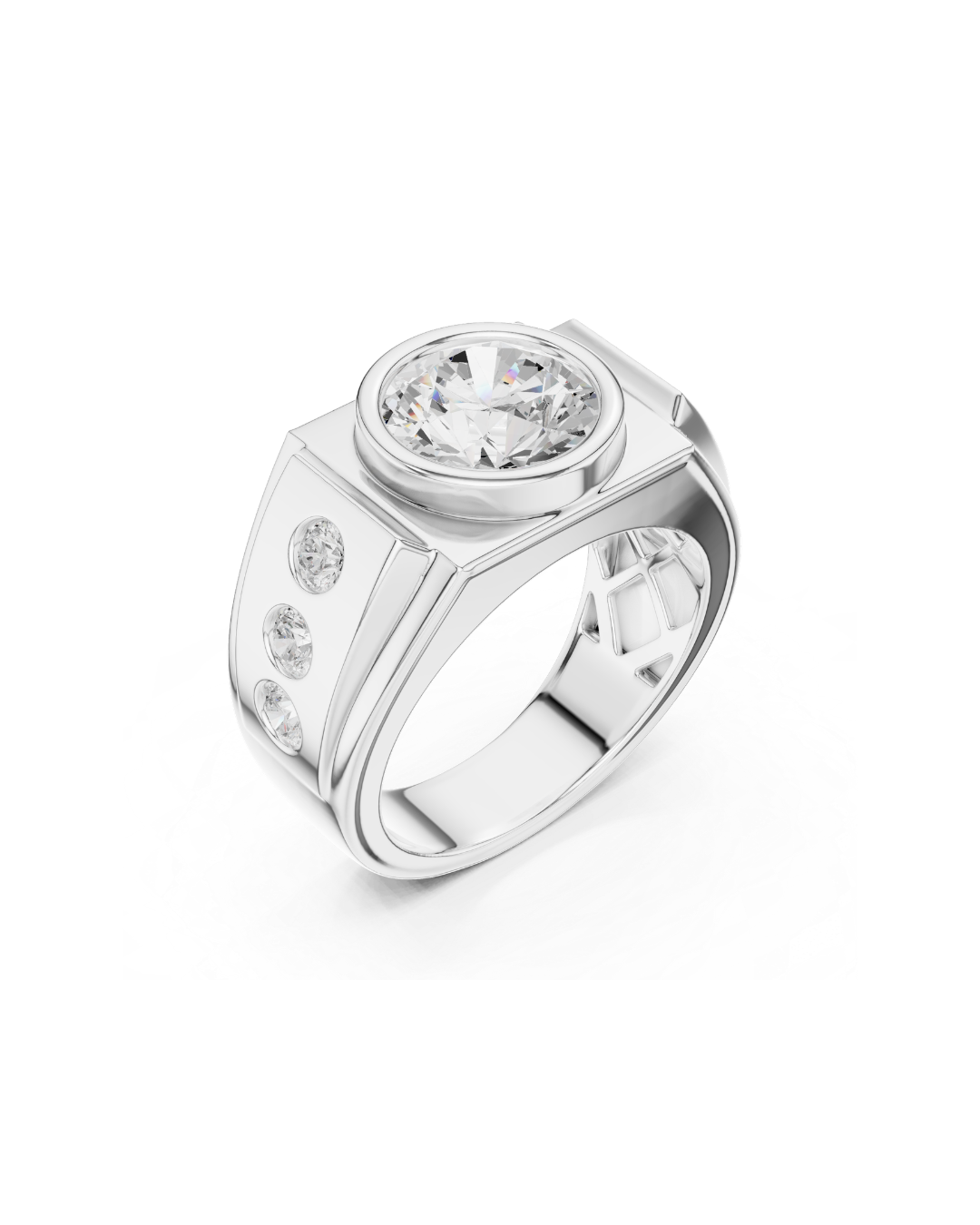 Round Shape 3.00 CT.Diamond Ring
