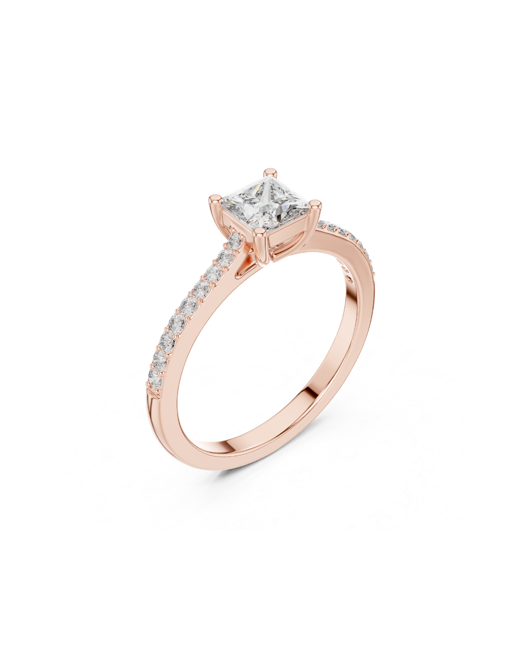 Round Shape Lab Grown Diamond Ring