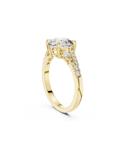 Round Shape Lab Grown Diamond Ring