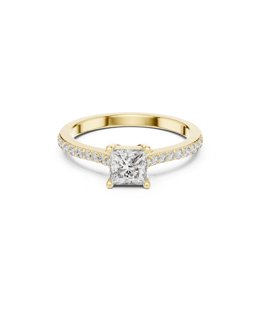 Round Shape Lab Grown Diamond Ring