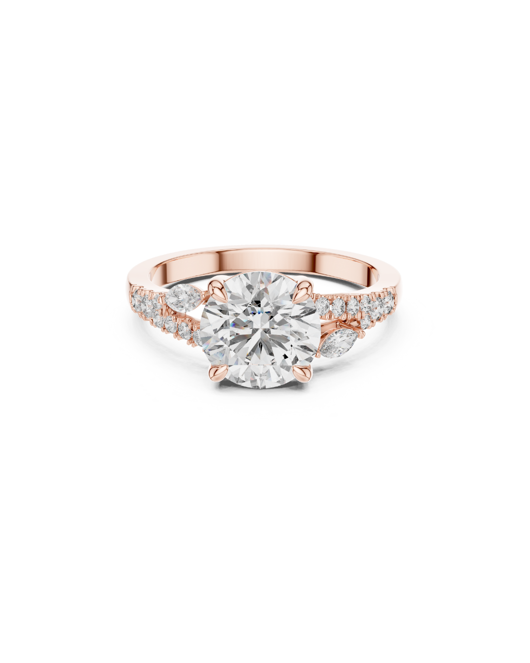 Round Shape Lab Grown Diamond Ring