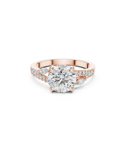 Round Shape Lab Grown Diamond Ring