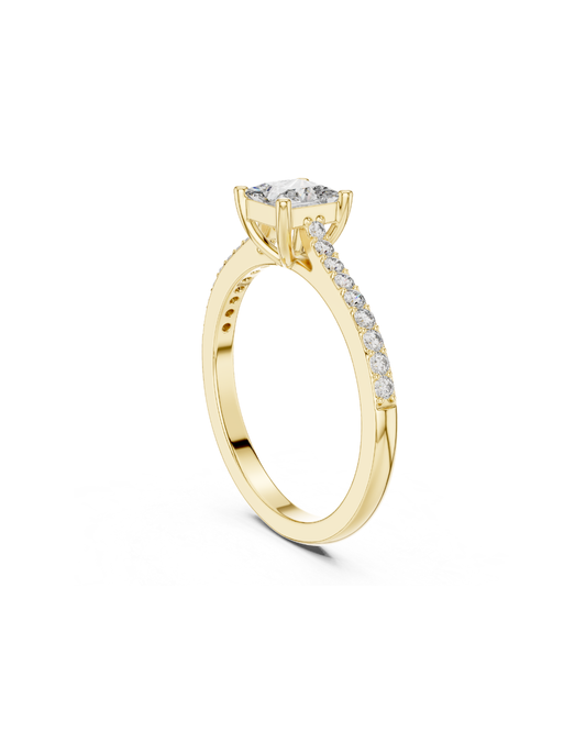 Round Shape Lab Grown Diamond Ring
