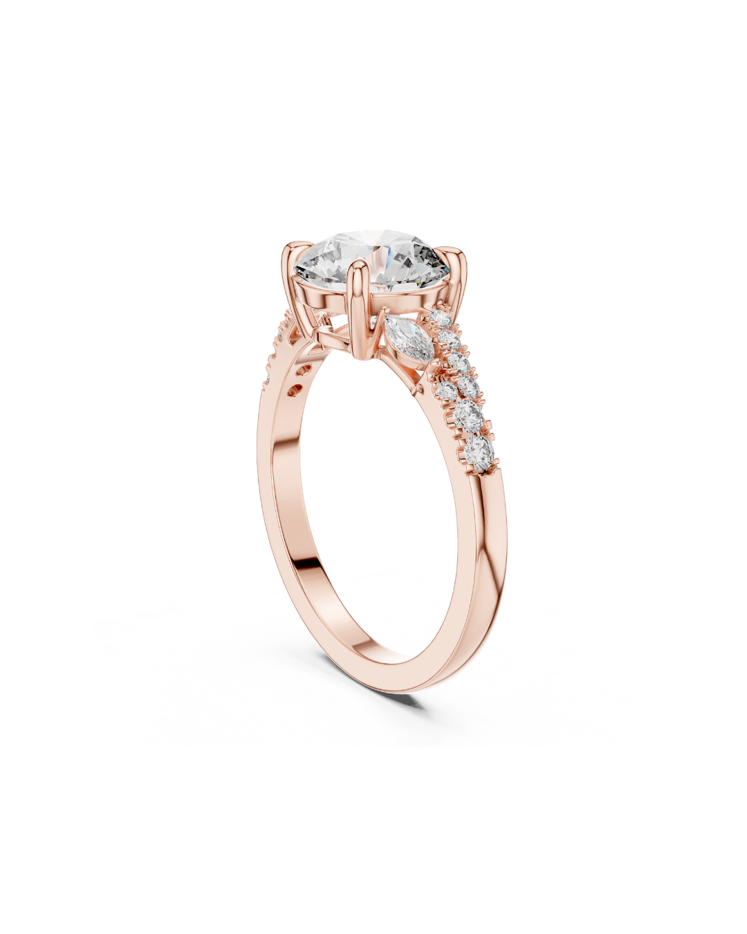 Round Shape Lab Grown Diamond Ring