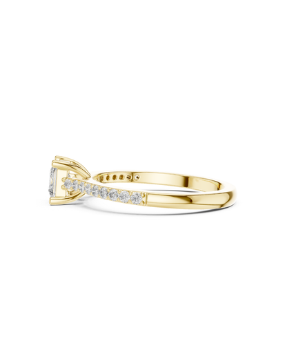 Round Shape Lab Grown Diamond Ring