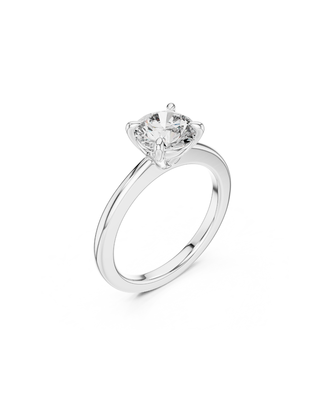 Round Shape Lab Grown Diamond Ring