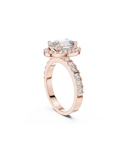 Oval Shape Lab Grown Diamond Ring