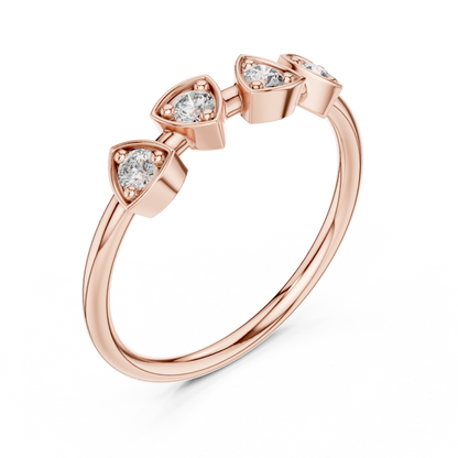 Round Shape Lab Grown Diamond Ring