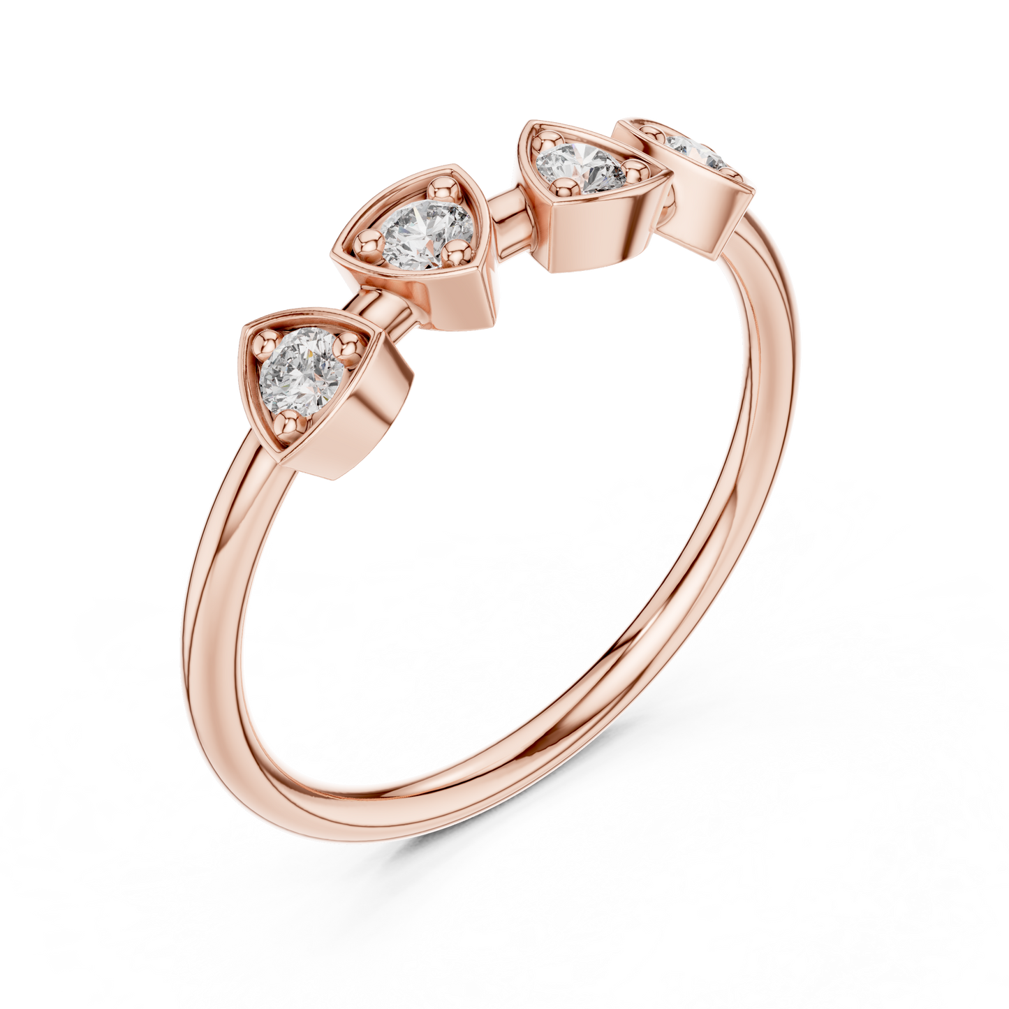 Round Shape Lab Grown Diamond Ring