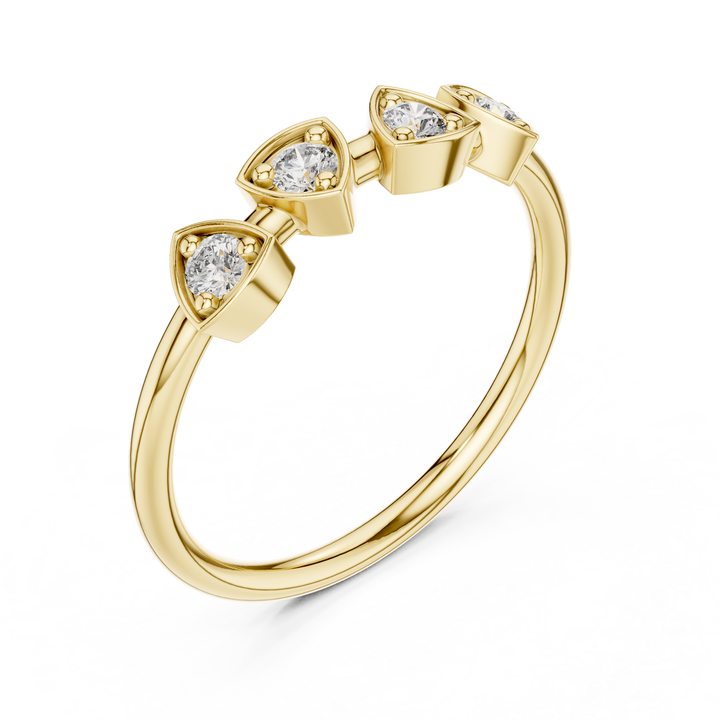 Round Shape Lab Grown Diamond Ring
