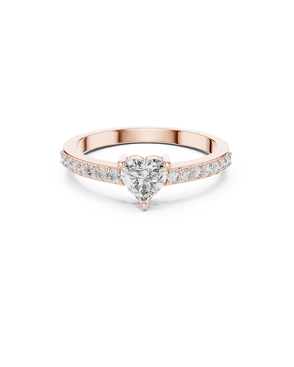 Heart Shape Lab Grown Diamond Ring