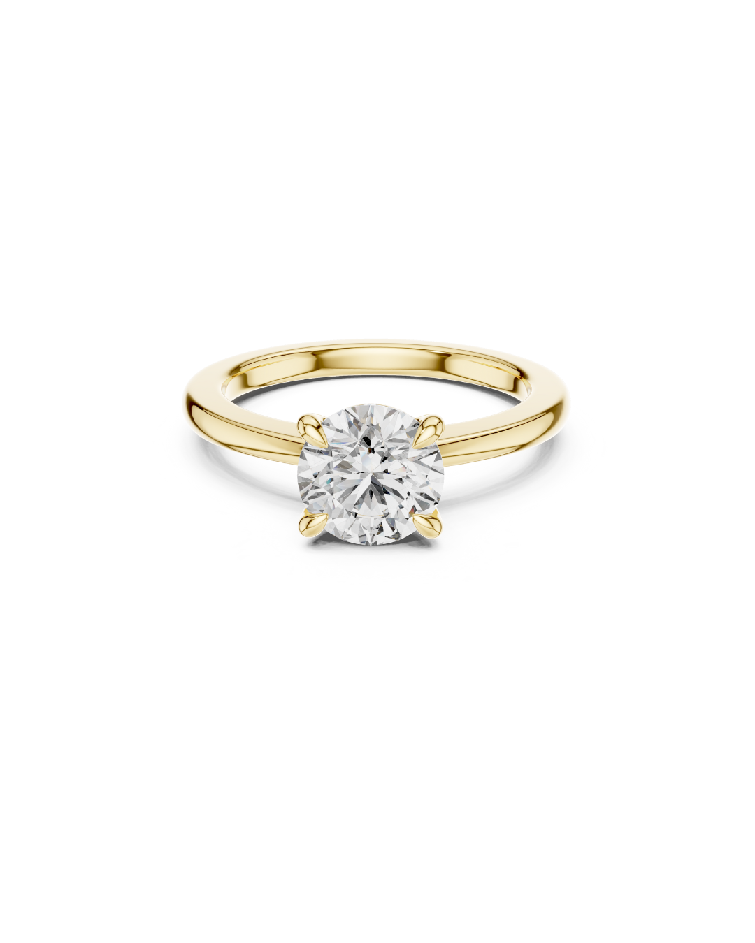 Round Shape Lab Grown Diamond Ring
