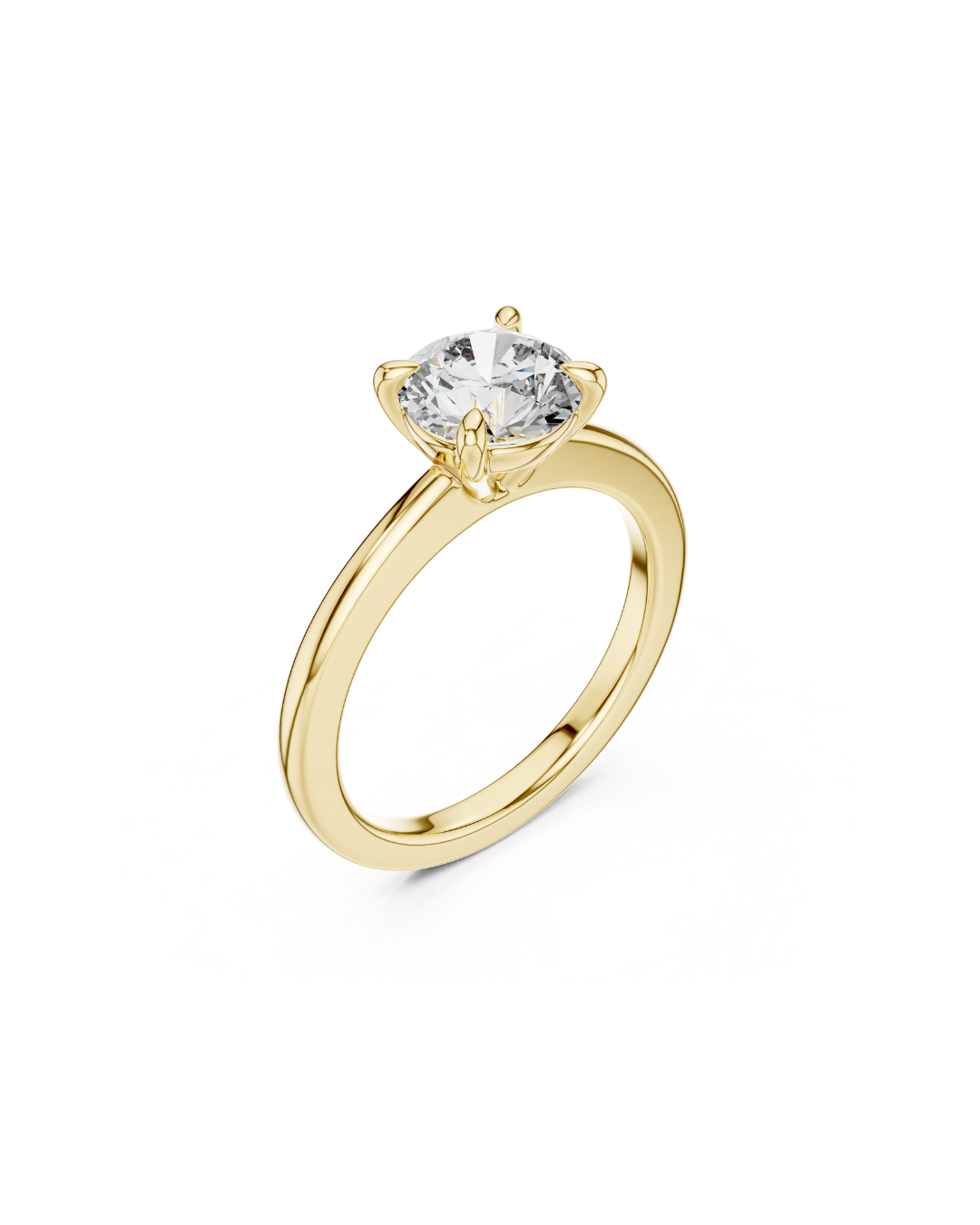 Round Shape Lab Grown Diamond Ring