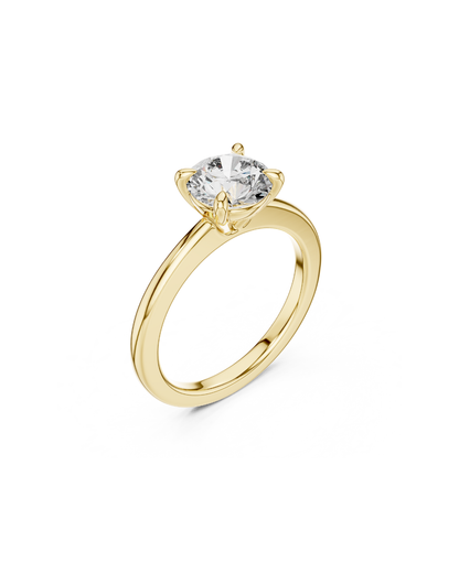 Round Shape Lab Grown Diamond Ring