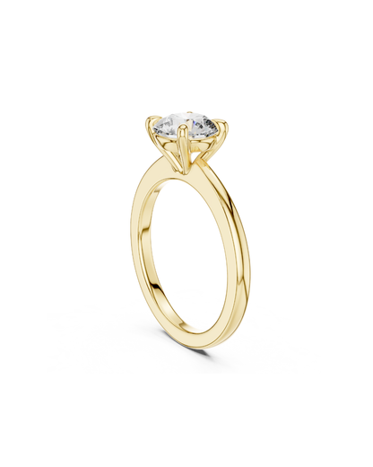 Round Shape Lab Grown Diamond Ring