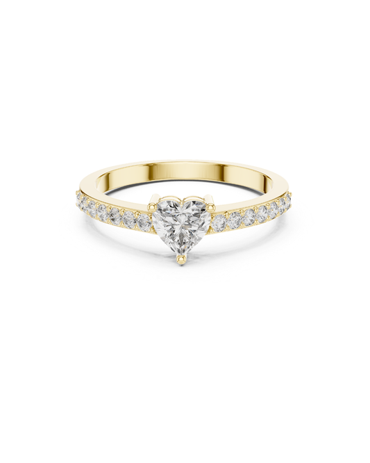 Heart Shape Lab Grown Diamond Ring