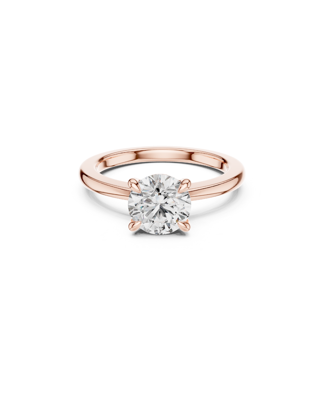Round Shape Lab Grown Diamond Ring