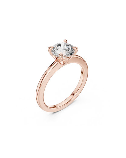 Round Shape Lab Grown Diamond Ring