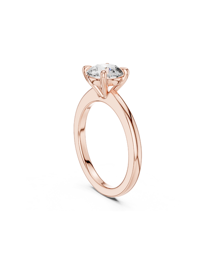 Round Shape Lab Grown Diamond Ring