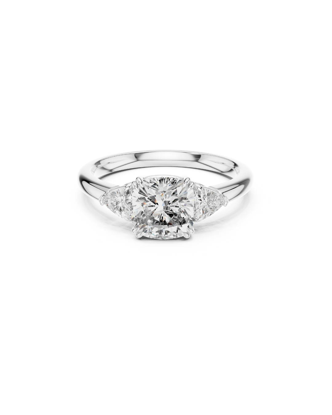Cushion Shape Lab Grown Diamond Ring