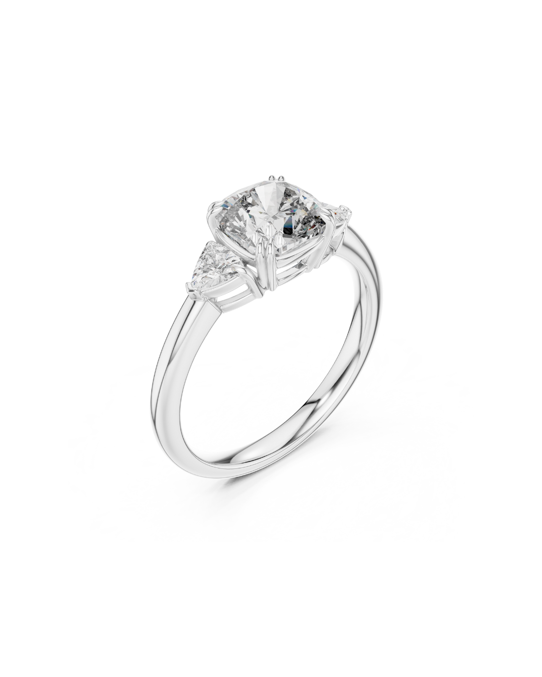 Cushion Shape Lab Grown Diamond Ring