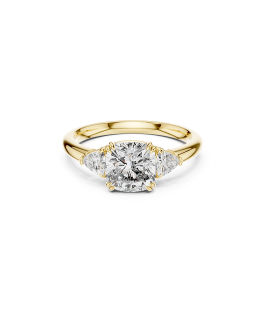 Cushion Shape Lab Grown Diamond Ring