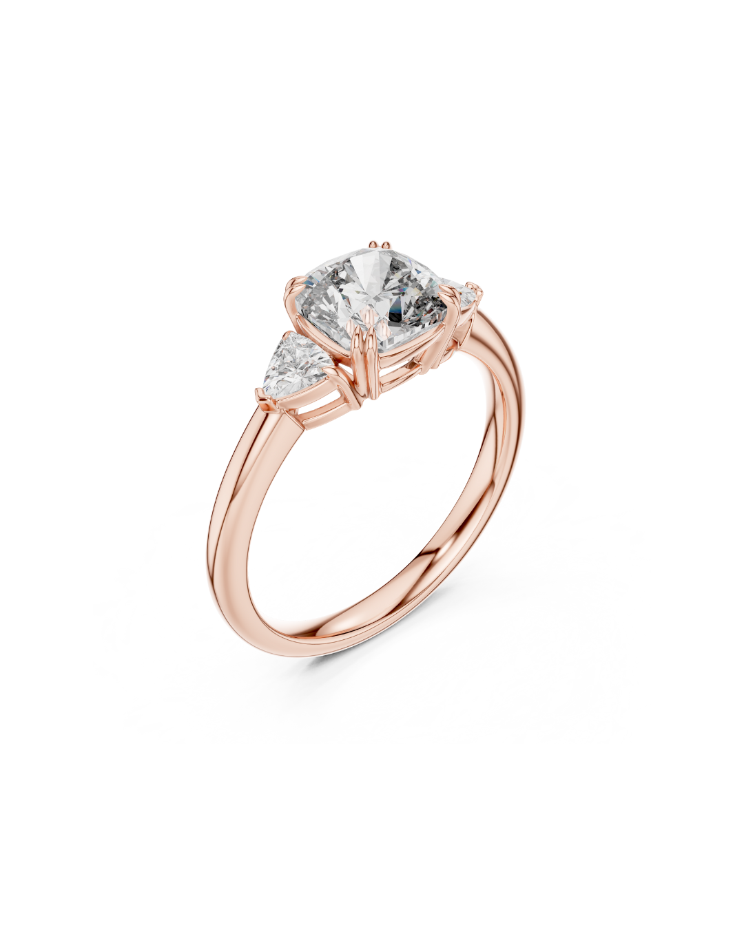 Cushion Shape Lab Grown Diamond Ring