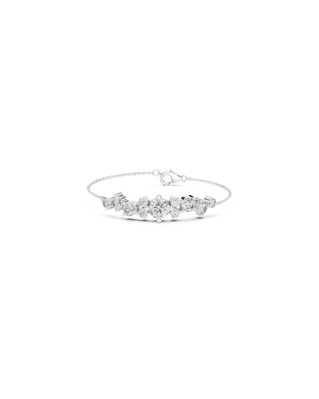Round Shape Lab Grown Diamond Bracelet