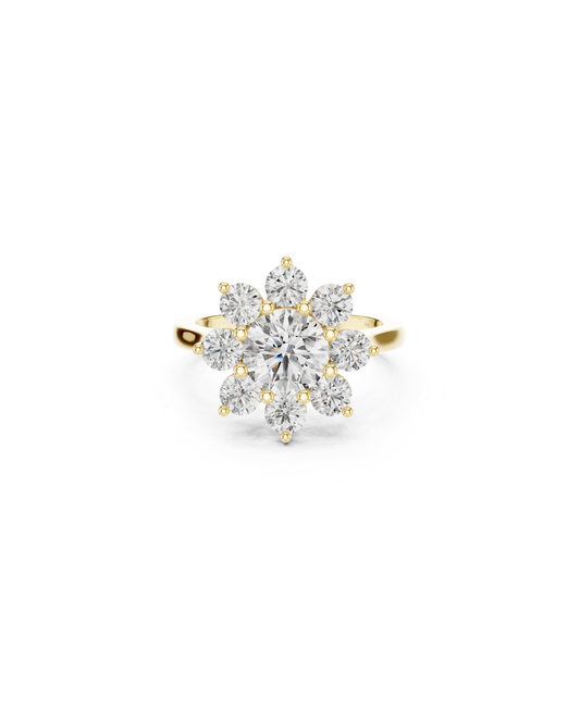 Round Shape Lab Grown Diamond Ring