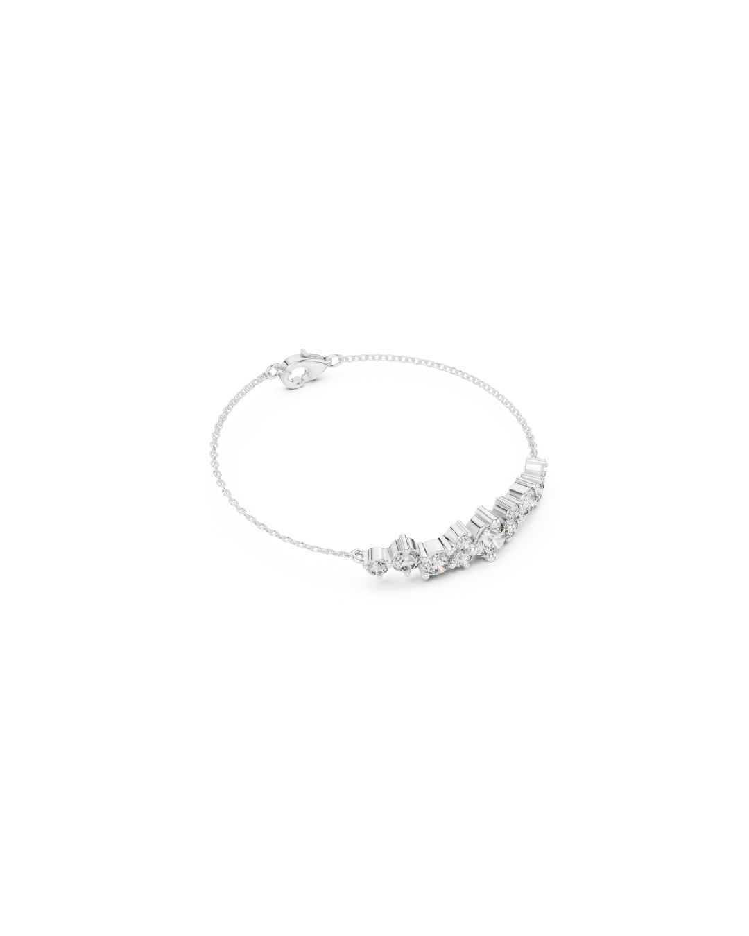 Round Shape Lab Grown Diamond Bracelet