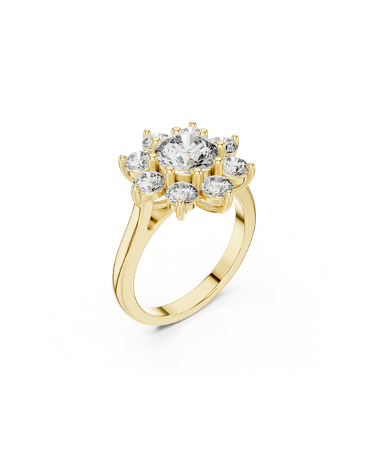 Round Shape Lab Grown Diamond Ring