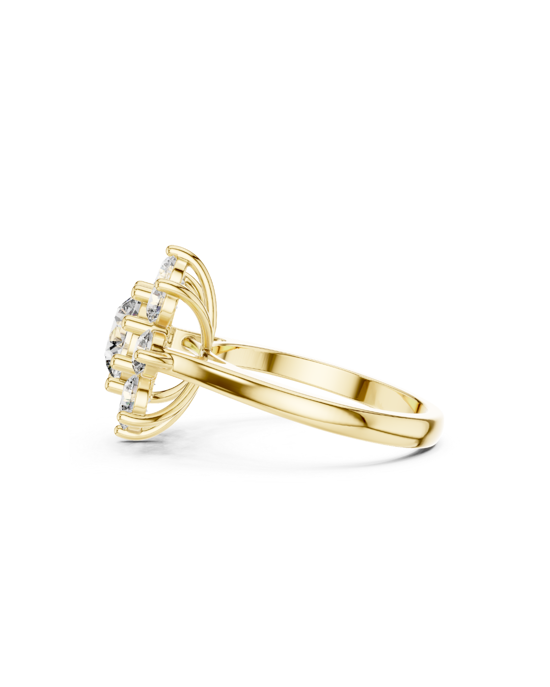 Round Shape Lab Grown Diamond Ring