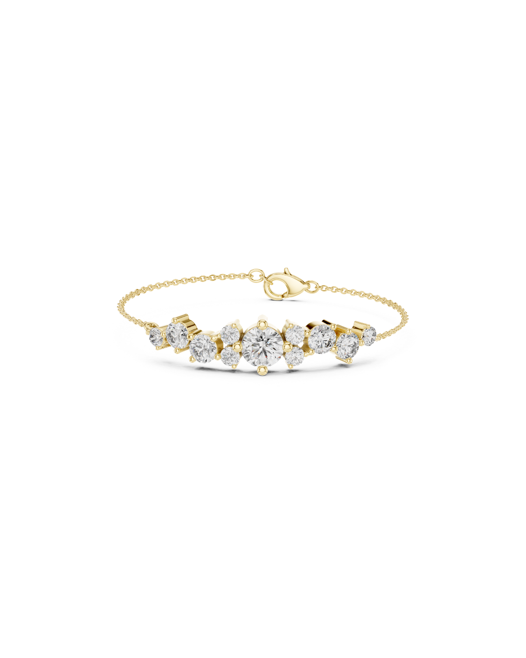 Round Shape Lab Grown Diamond Bracelet