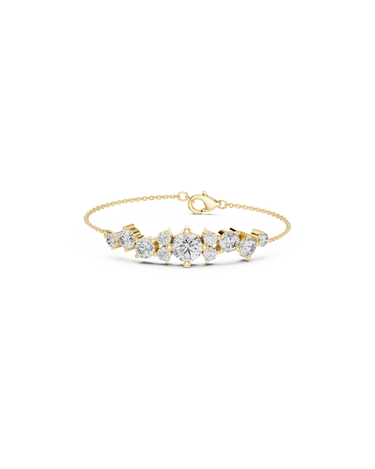 Round Shape Lab Grown Diamond Bracelet