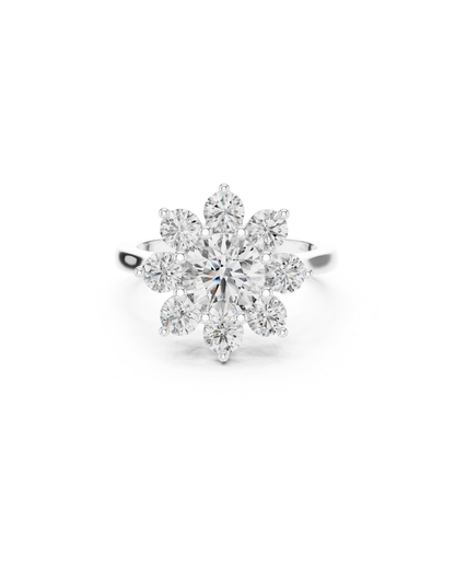 Round Shape Lab Grown Diamond Ring