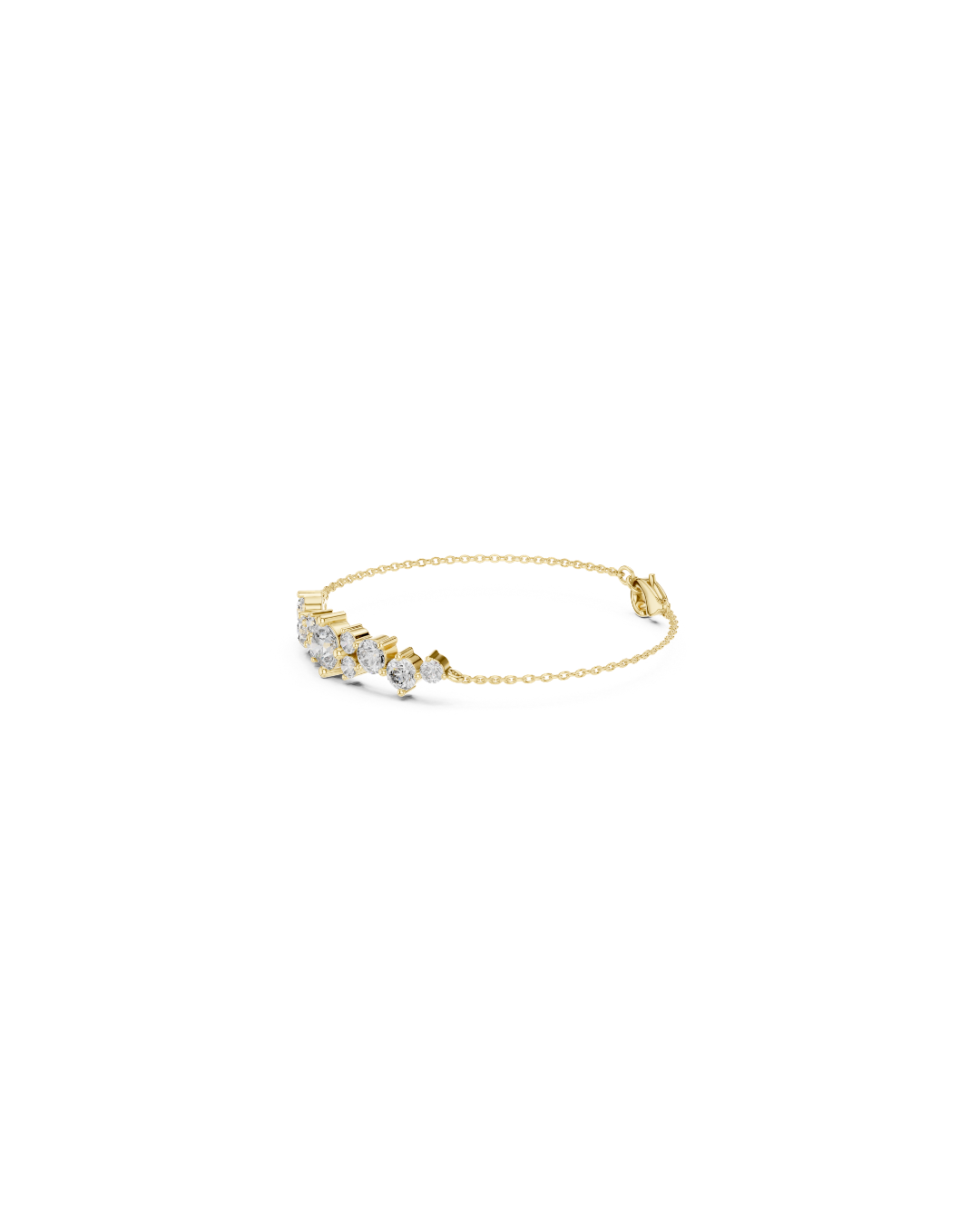 Round Shape Lab Grown Diamond Bracelet