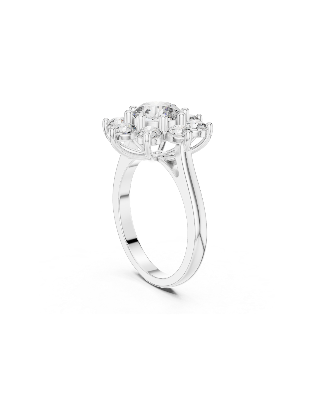 Round Shape Lab Grown Diamond Ring