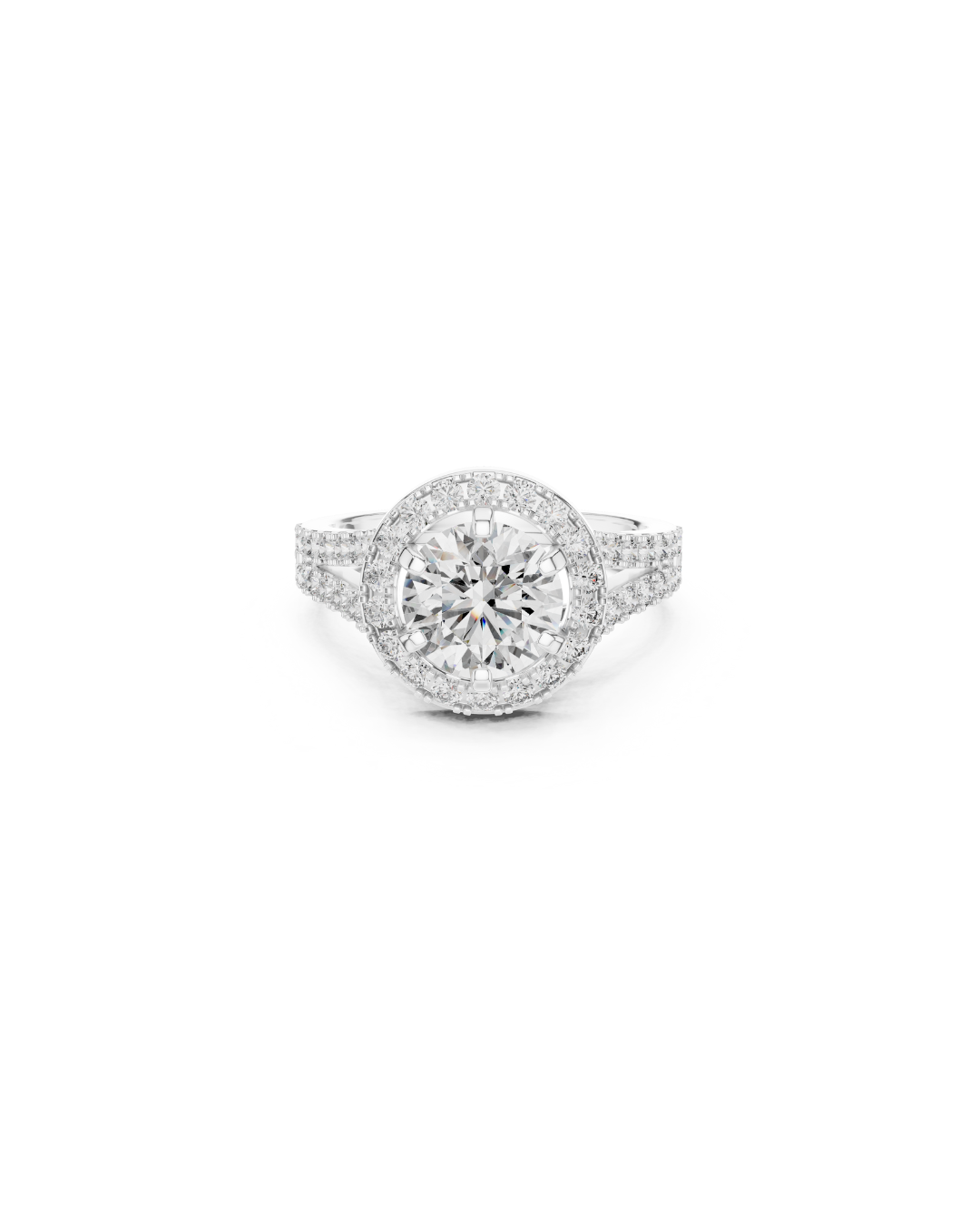 Round Shape Lab Grown Diamond Ring